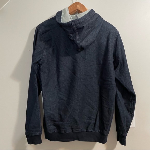 adidas Sweat Zip Hoodie Indigo Denim - Picture 5 of 16